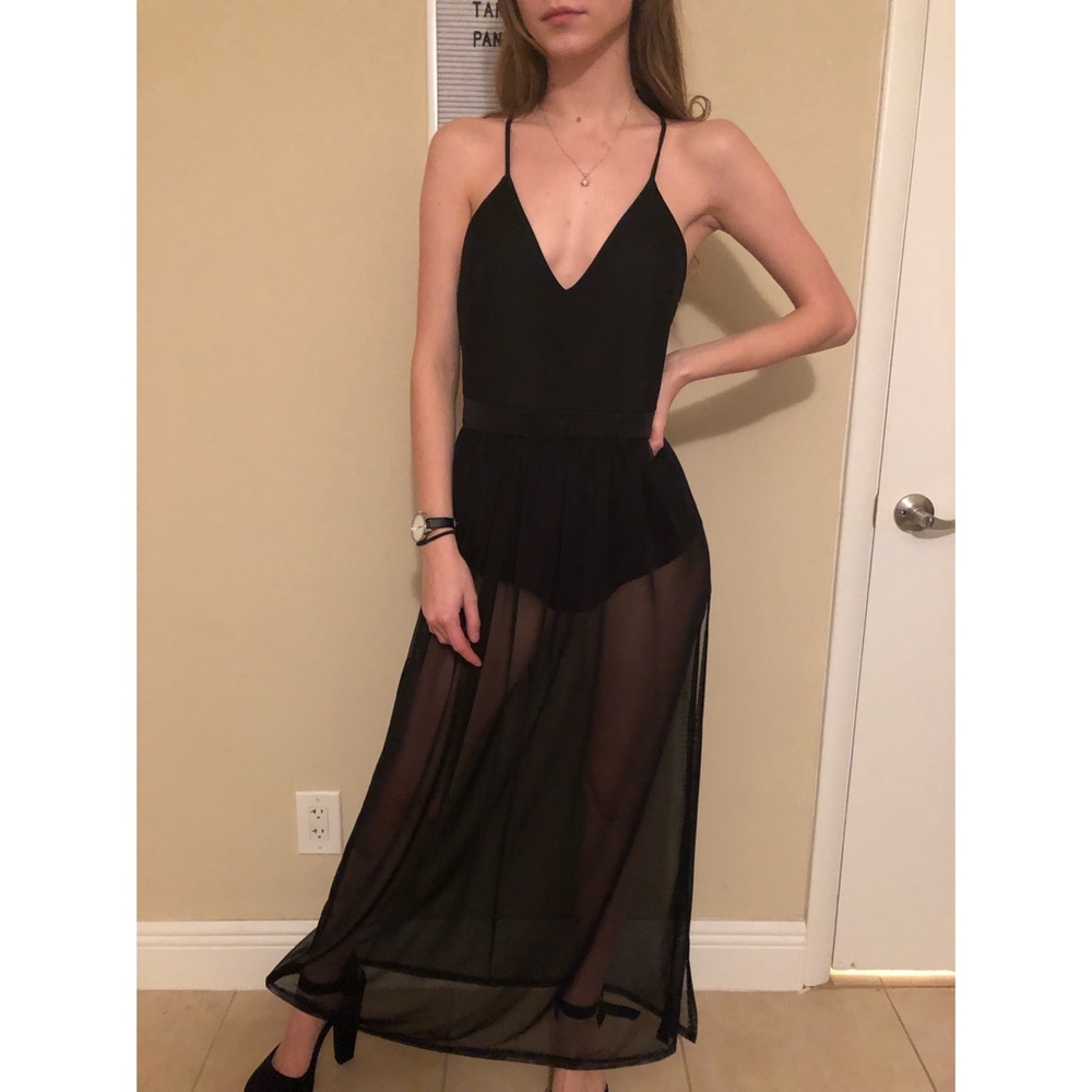 Sexy Black Maxi Dress